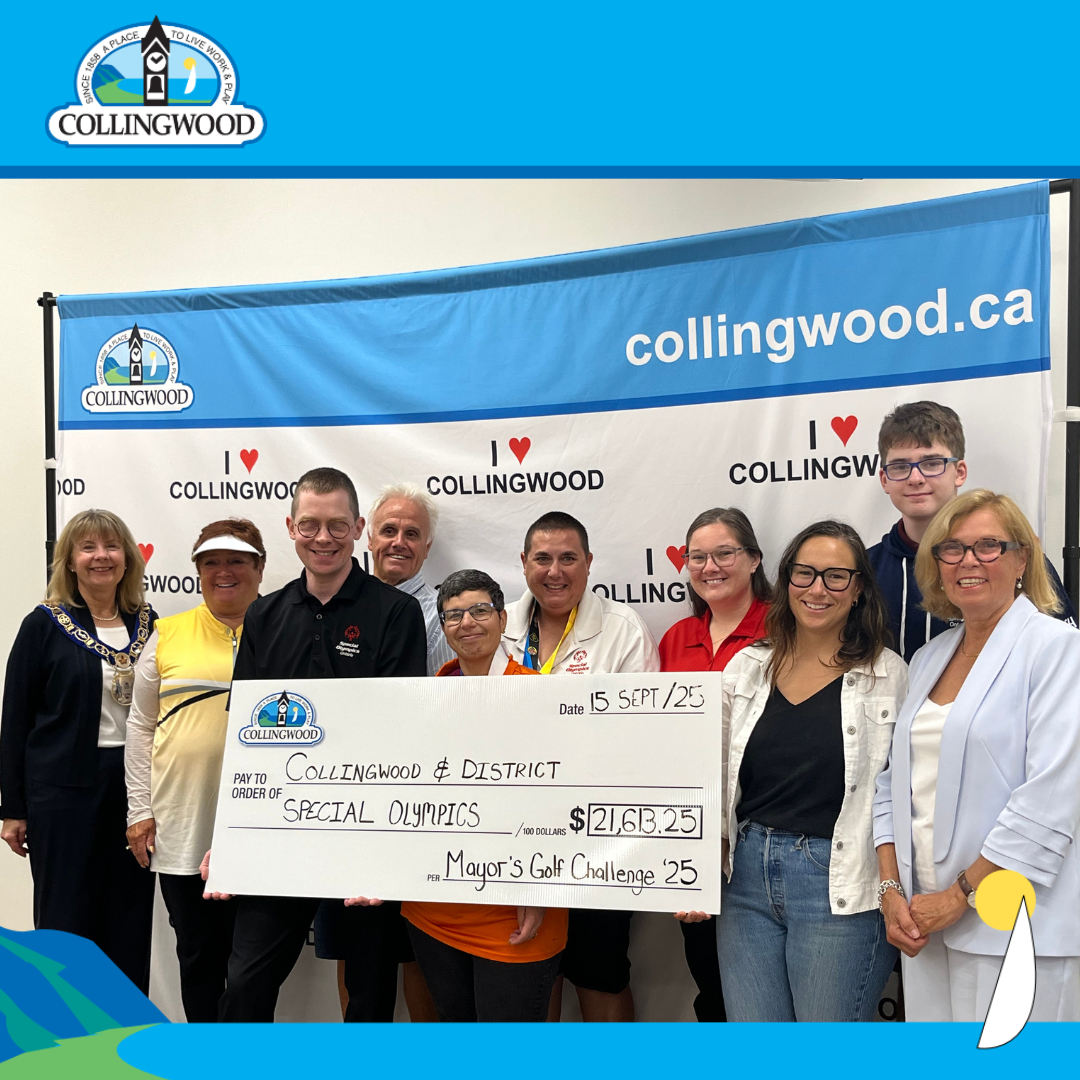 cheque presentation special olympics 2025