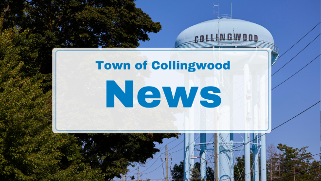 Town of Collingwood News (water tower in background)