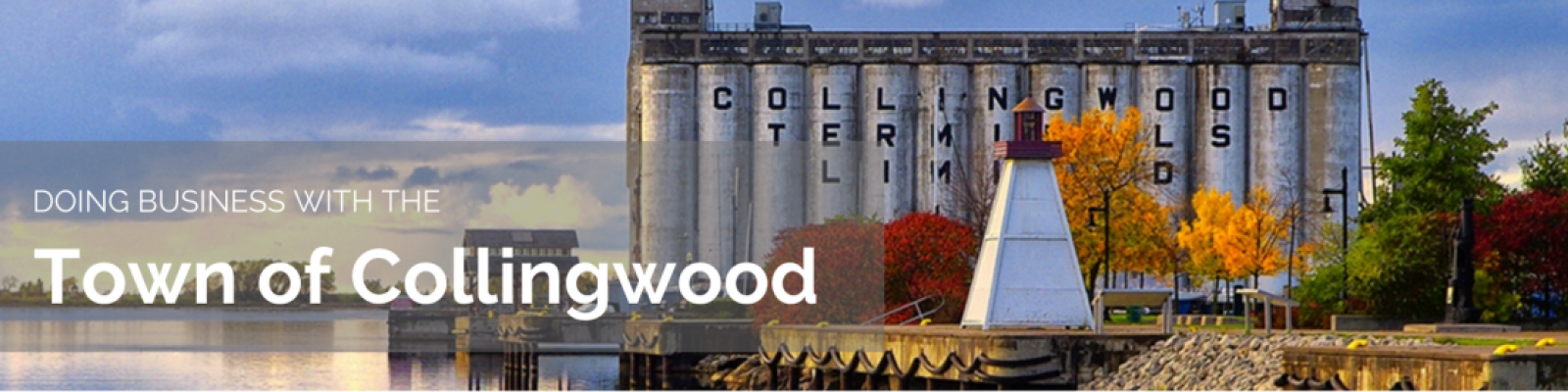 Set of long cylindrical structures with the words "Collingwood Terminal Limited" printed on them.