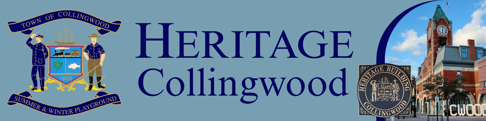 banner with Heritage logo and image of Town Hall