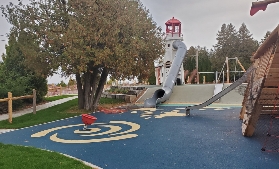 lighthouse and slide