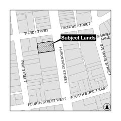 Site Location of 168 & 172 Hurontario St