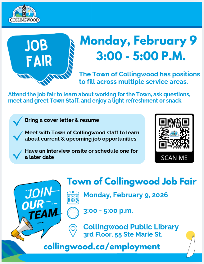 Job Fair poster, Monday February 9 from 3pm to 5pm